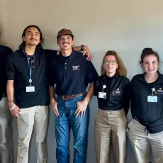 Did you know that October is National Disability Employment Awareness Month? Established in 1988, this month is dedicated to recognizing the important contributions individuals with disabilities make in workplaces across the country.
To celebrate the month, Miles '24 stopped by for a coffee chat with our Cape Cod Hospital interns last Friday. He presented on all the work he's done since graduating from Riverview!
At Riverview, our students have valuable vocational experiences both on campus and across Cape Cod. Through vocational training and hands-on learning, they’re developing valuable skills and growing their confidence as they prepare for the workforce! @capecodhealthcare #riverviewschool #handsonlearning Did you know that October is National Disability Employment Awareness Month? Established in 1988, this month is dedicated to recognizing the important contributions individuals with disabilities make in workplaces across the country.
To celebrate the month, Miles '24 stopped by for a coffee chat with our Cape Cod Hospital interns last Friday. He presented on all the work he's done since graduating from Riverview!
At Riverview, our students have valuable vocational experiences both on campus and across Cape Cod. Through vocational training and hands-on learning, they’re developing valuable skills and growing their confidence as they prepare for the workforce! @capecodhealthcare #riverviewschool #handsonlearning